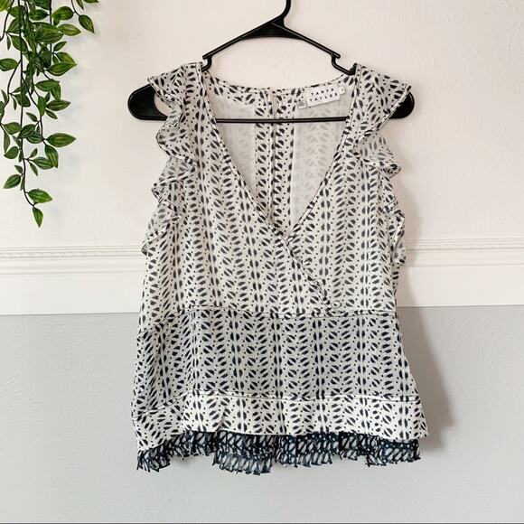 Tanya Taylor Mila Print Tank Top Blouse Sz S